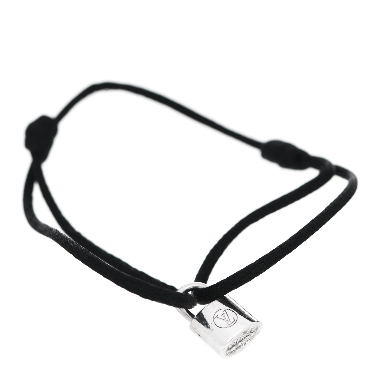 Louis Vuitton X UNICEF Sterling Silver Lockit Bracelet Black 1 of 6