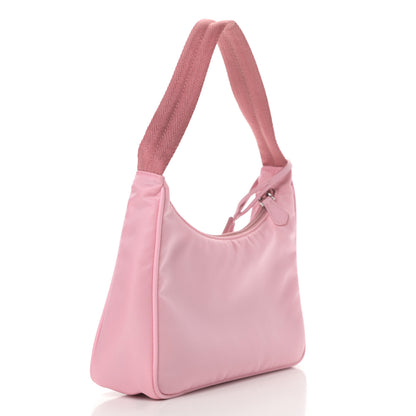 Prada Tessuto Nylon Saffiano Mini Re-Edition 2000 Bag Rosa 3 of 10