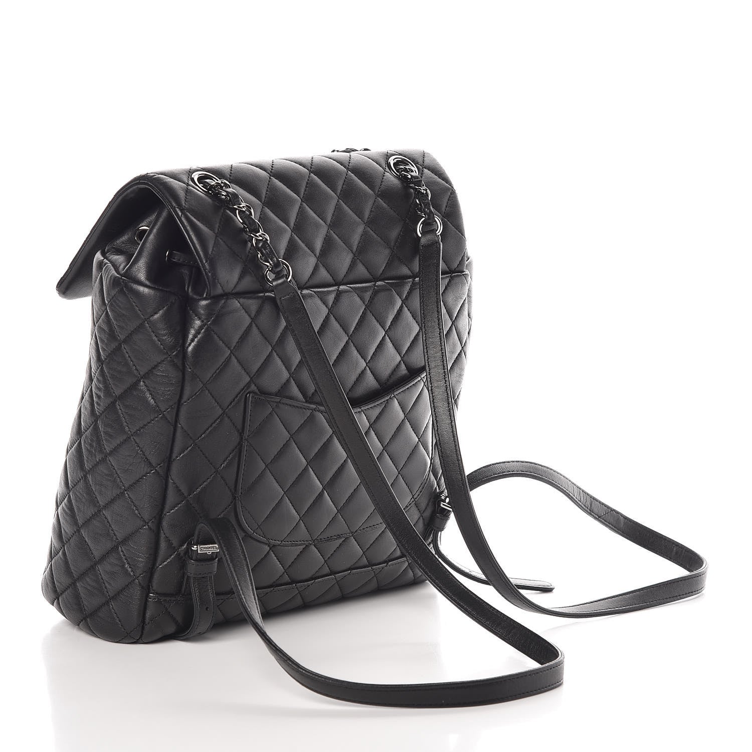 Chanel Lambskin Quilted Large Urban Spirit Backpack Black 3 of 9