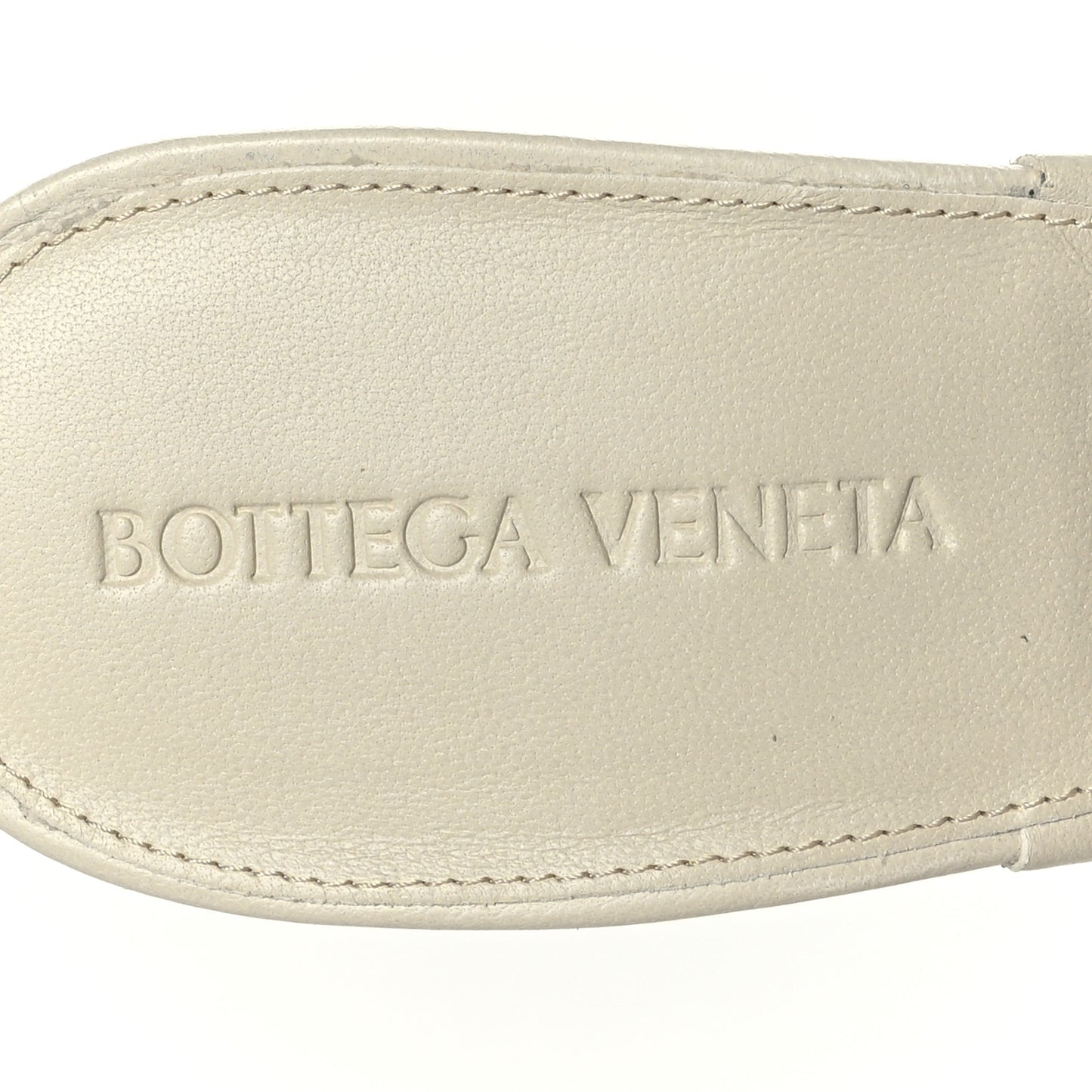 Nappa Quilted Rubber Lido Mule Sandals 39 Sea Salt
