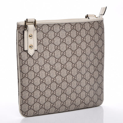 Gucci GG Plus Monogram Flat Messenger Bag Beige Off White 3 of 7