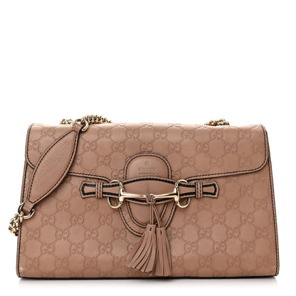 Gucci Guccissima Medium Emily Chain Shoulder Bag Camelia 1 of 12