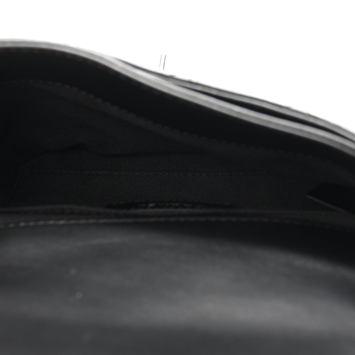Calfskin Quilted CC Uniform Flap Belt Bag Black