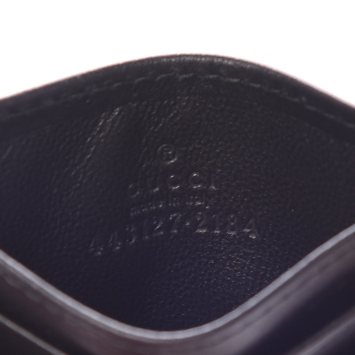 Calfskin Matelasse GG Marmont Card Holder Black