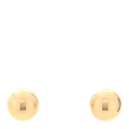 Tiffany 18K Yellow Gold 5.5mm HardWear Ball Earrings 1 of 4