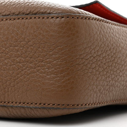 Fendi Cuoio Romano Selleria Large Baguette Fango Papavero 10 of 10