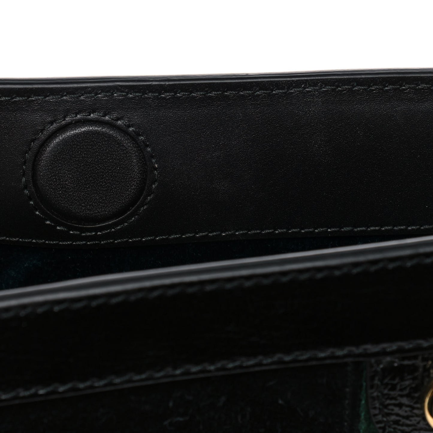 Suede Patent GG Web Small Ophidia Chain Shoulder Bag Black