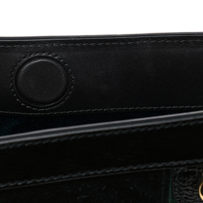 Gucci Suede Patent GG Web Small Ophidia Chain Shoulder Bag Black 12 of 14