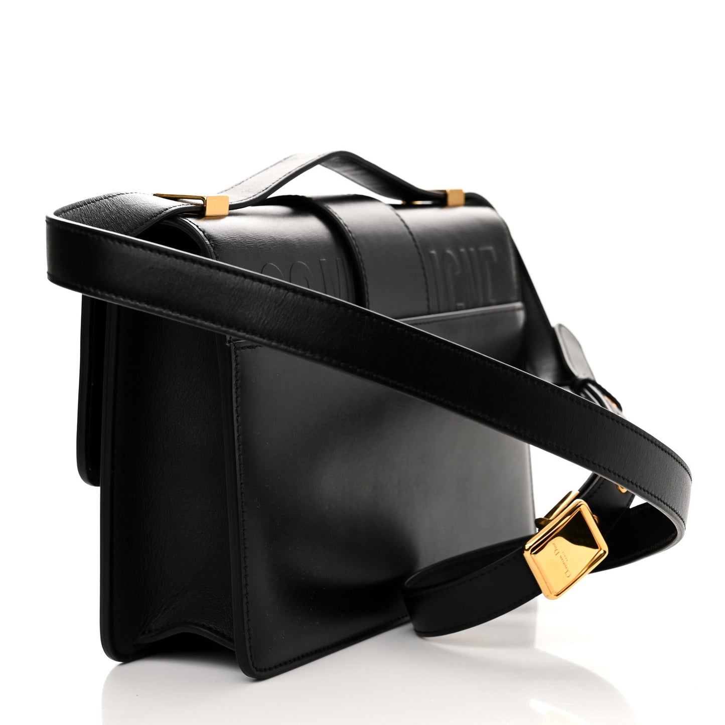 Smooth Calfskin 30 Montaigne Flap Bag Black