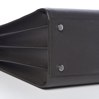 Saint Laurent Grained Calfskin Small Sac De Jour Black 9 of 14