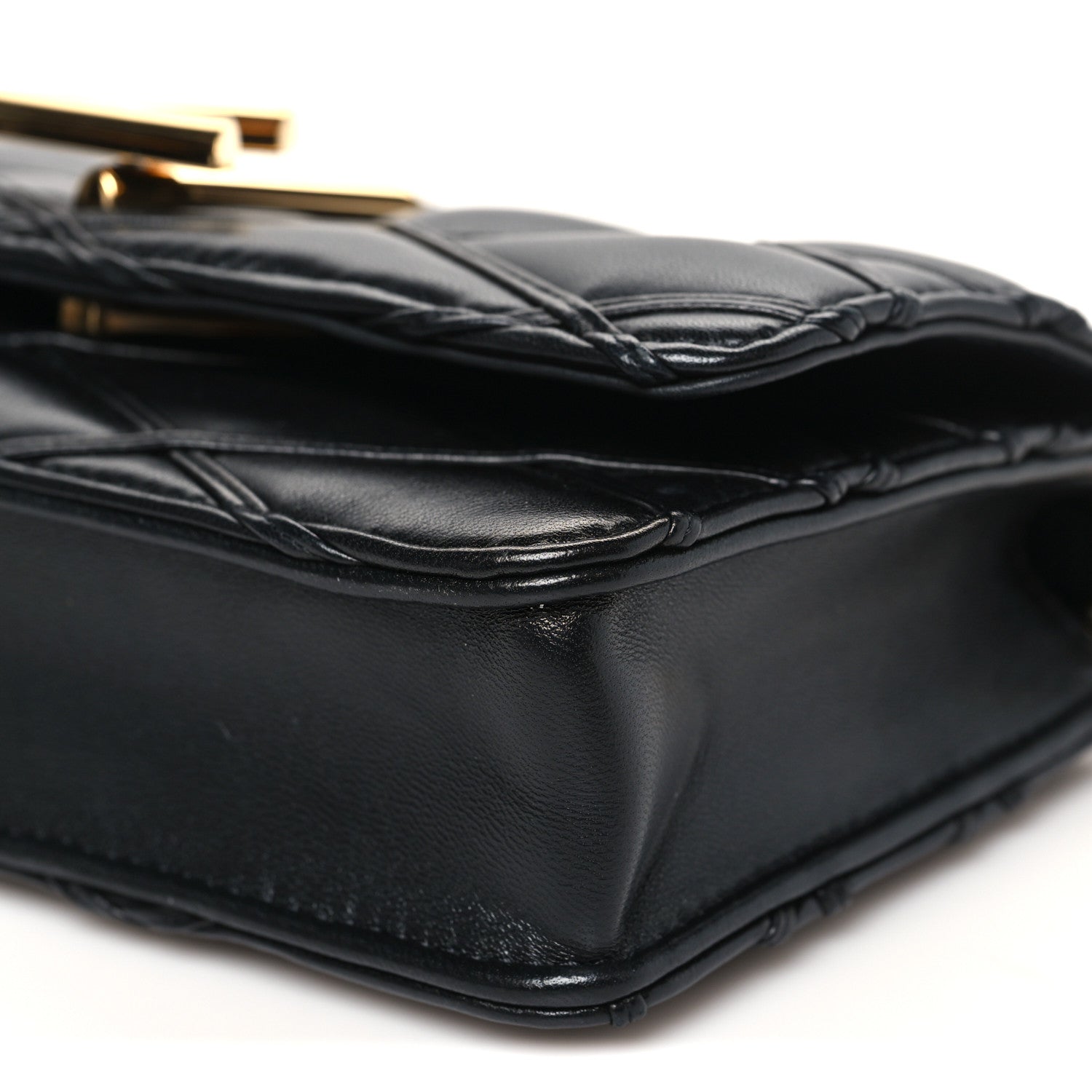 Louis Vuitton Lambskin Malletage Wallet On Chain GO-14 Black 9 of 9