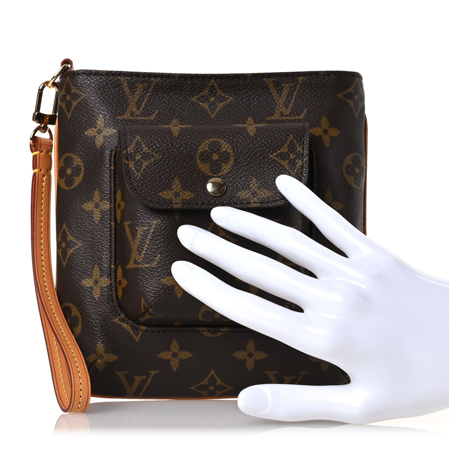 Monogram Partition Wristlet