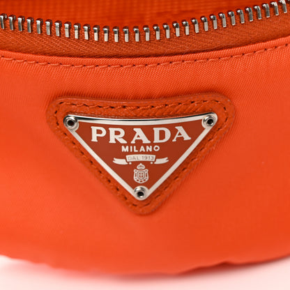 Prada Tessuto Nylon Pouch Orange 6 of 11