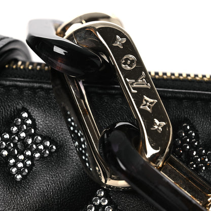 Louis Vuitton Lambskin Crystal Embellished Monogram Coussin BB Black 9 of 10