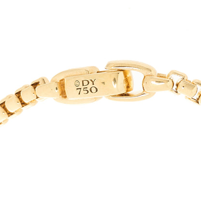 David Yurman 18K Yellow Gold 3.4mm Box Chain Bracelet 2 of 3