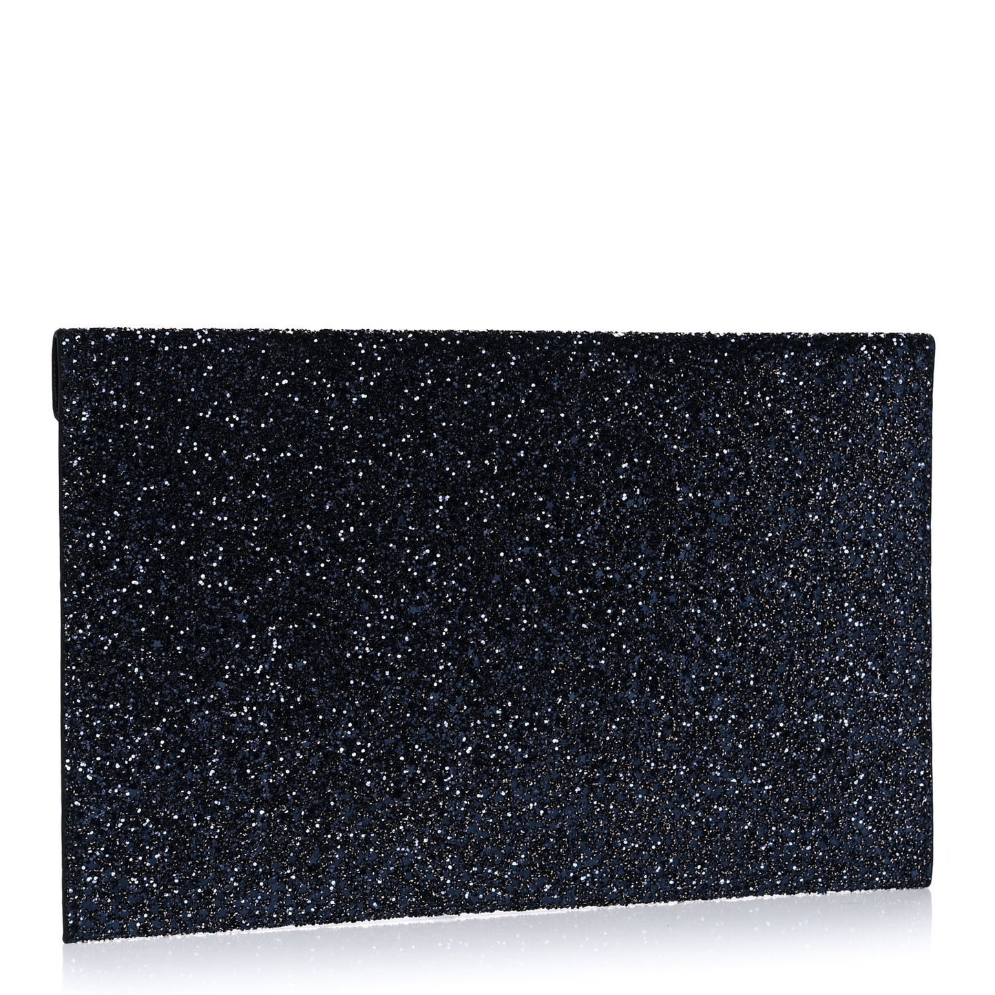 Star Coarse Glitter Rosetta Envelope Clutch Navy Mix