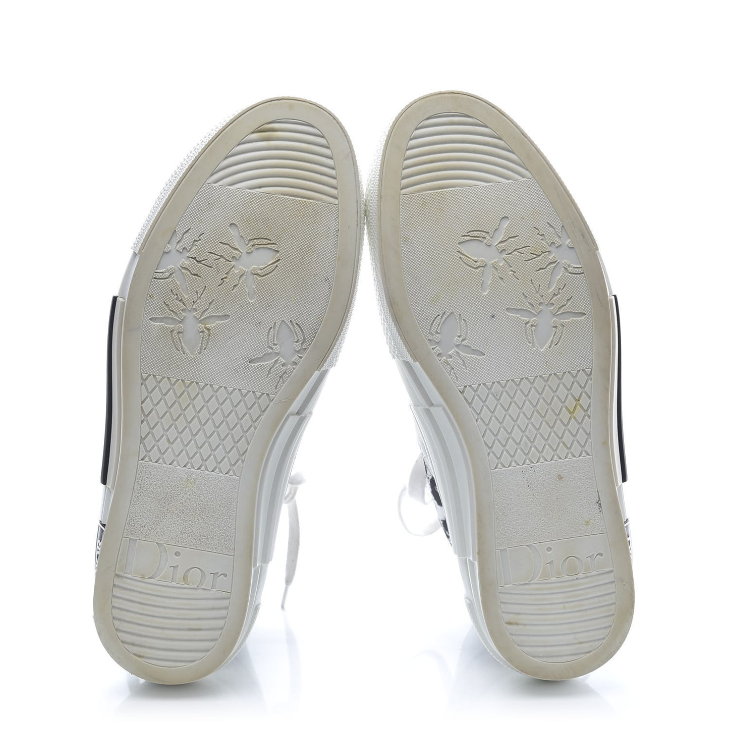 Canvas Leopard Print Mens B23 High Top Sneakers 40 White