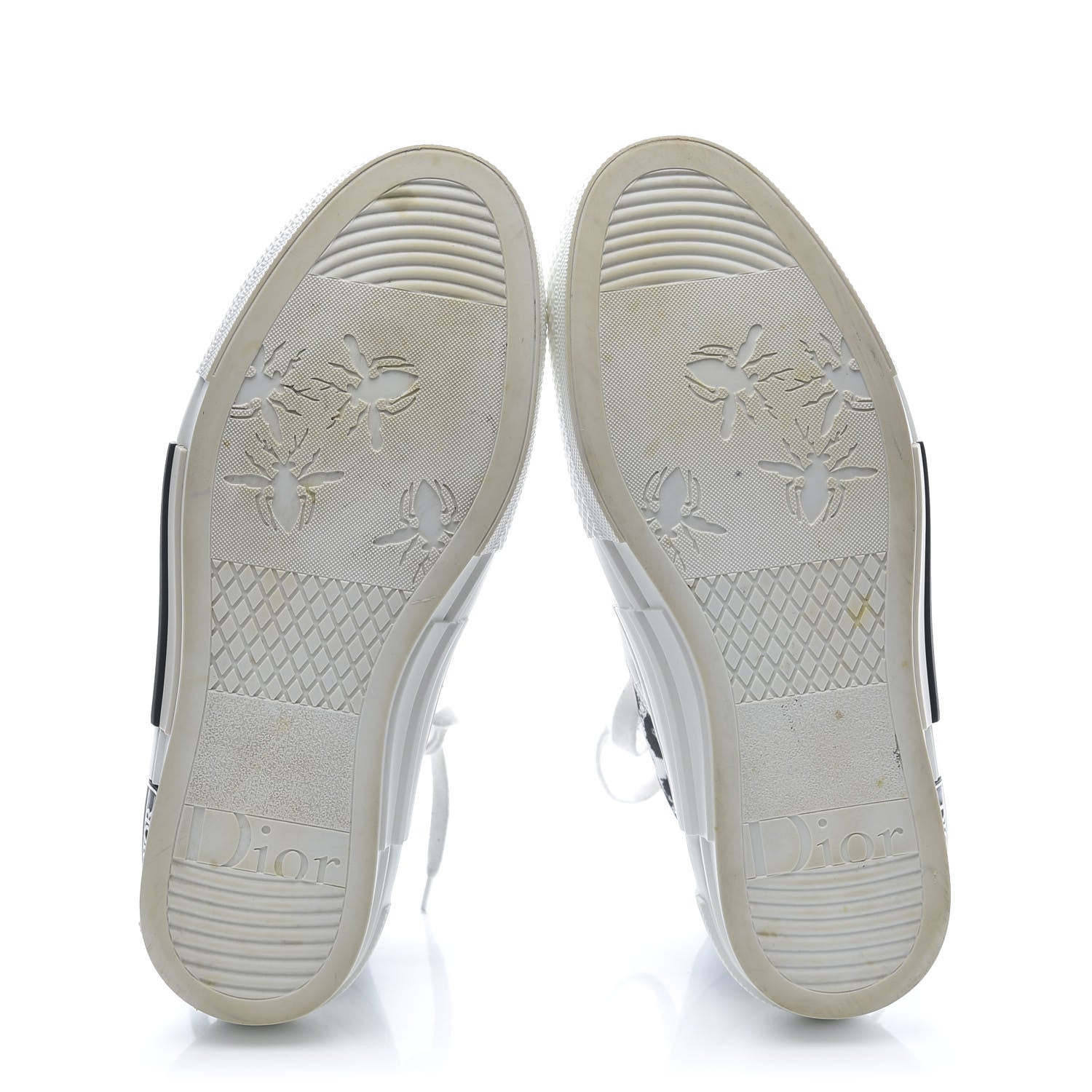 Christian Dior Canvas Leopard Print Mens B23 High Top Sneakers 40 White 5 of 9