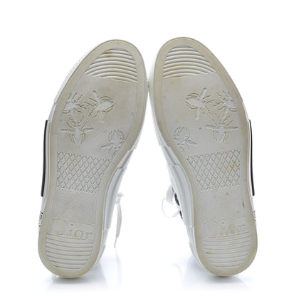 Christian Dior Canvas Leopard Print Mens B23 High Top Sneakers 40 White 5 of 9