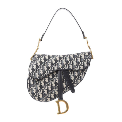 Christian Dior Oblique Saddle Bag Blue 1 of 10
