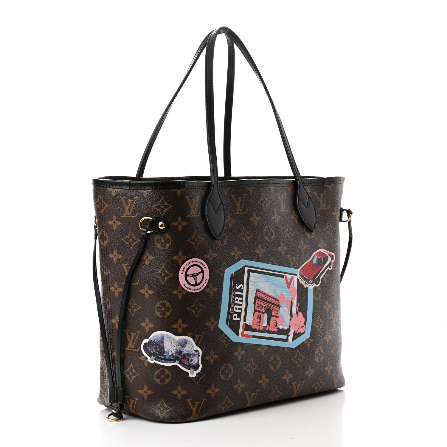 Louis Vuitton Monogram World Tour Neverfull MM 3 of 8