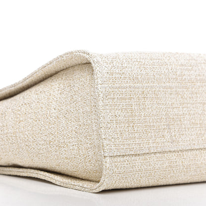 Chanel Lurex Boucle Small Deauville Tote Ivory 5 of 9
