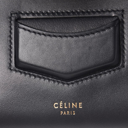 Celine Smooth Calfskin Trotteur Clutch Navy Blue Red 7 of 7