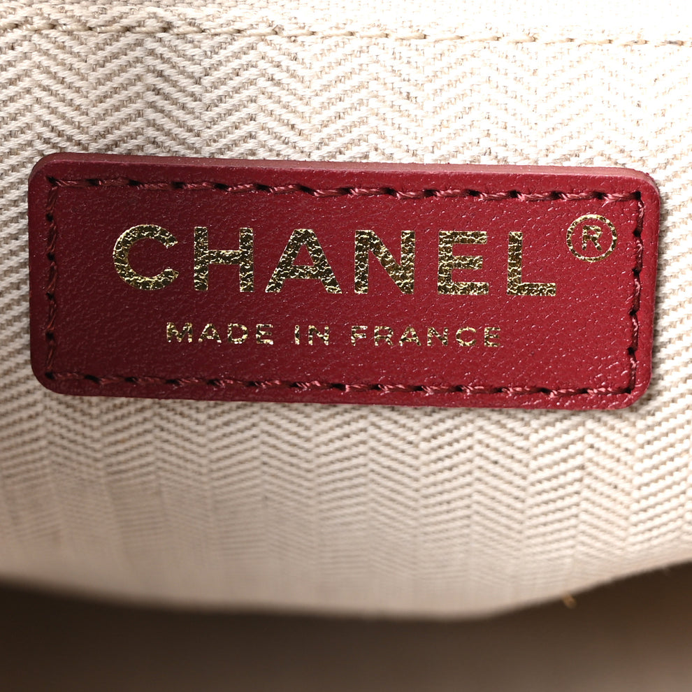 Chanel Suede Quilted Neo Cabas Small Shopping Tote Dark Brown 1979459 ...