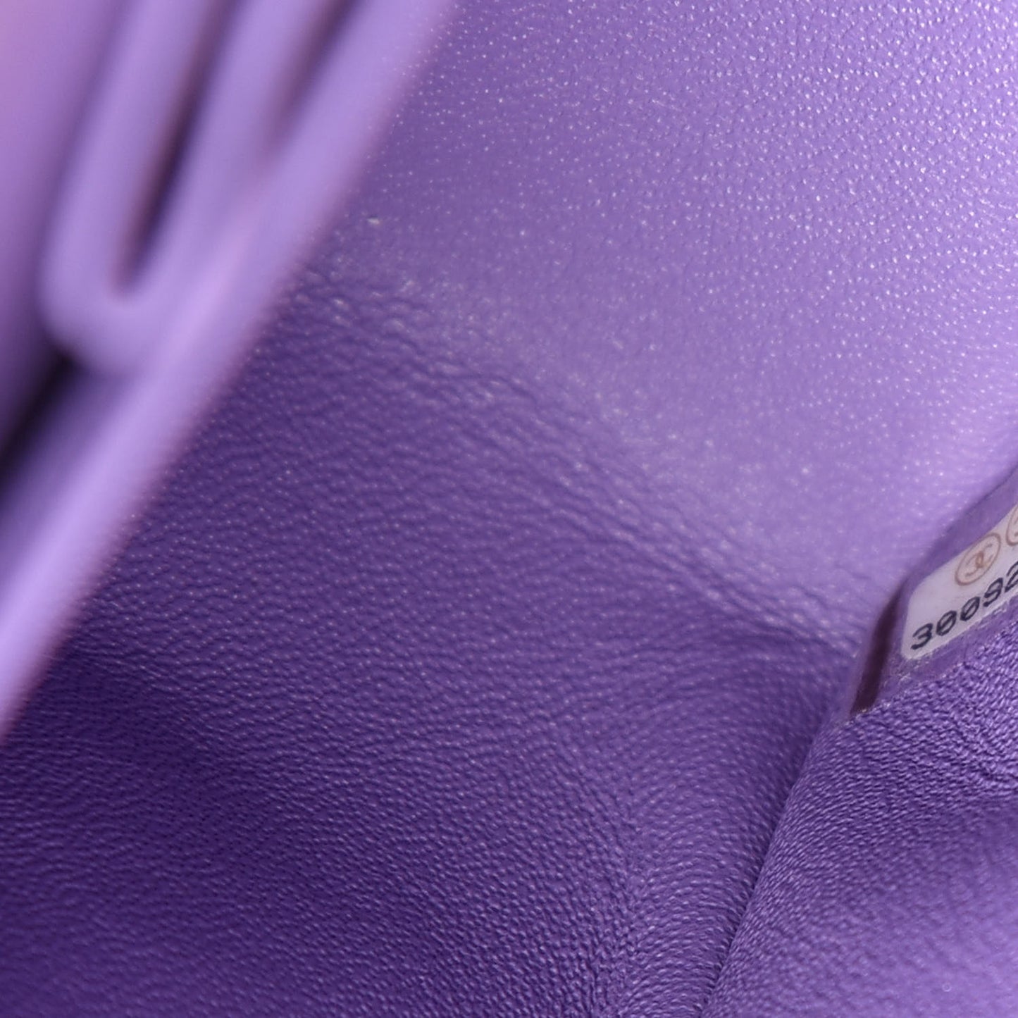 Caviar Quilted Medium Double Flap Purple