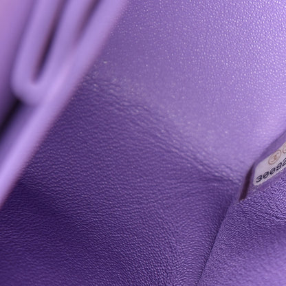 Chanel Caviar Quilted Medium Double Flap Purple 9 of 11