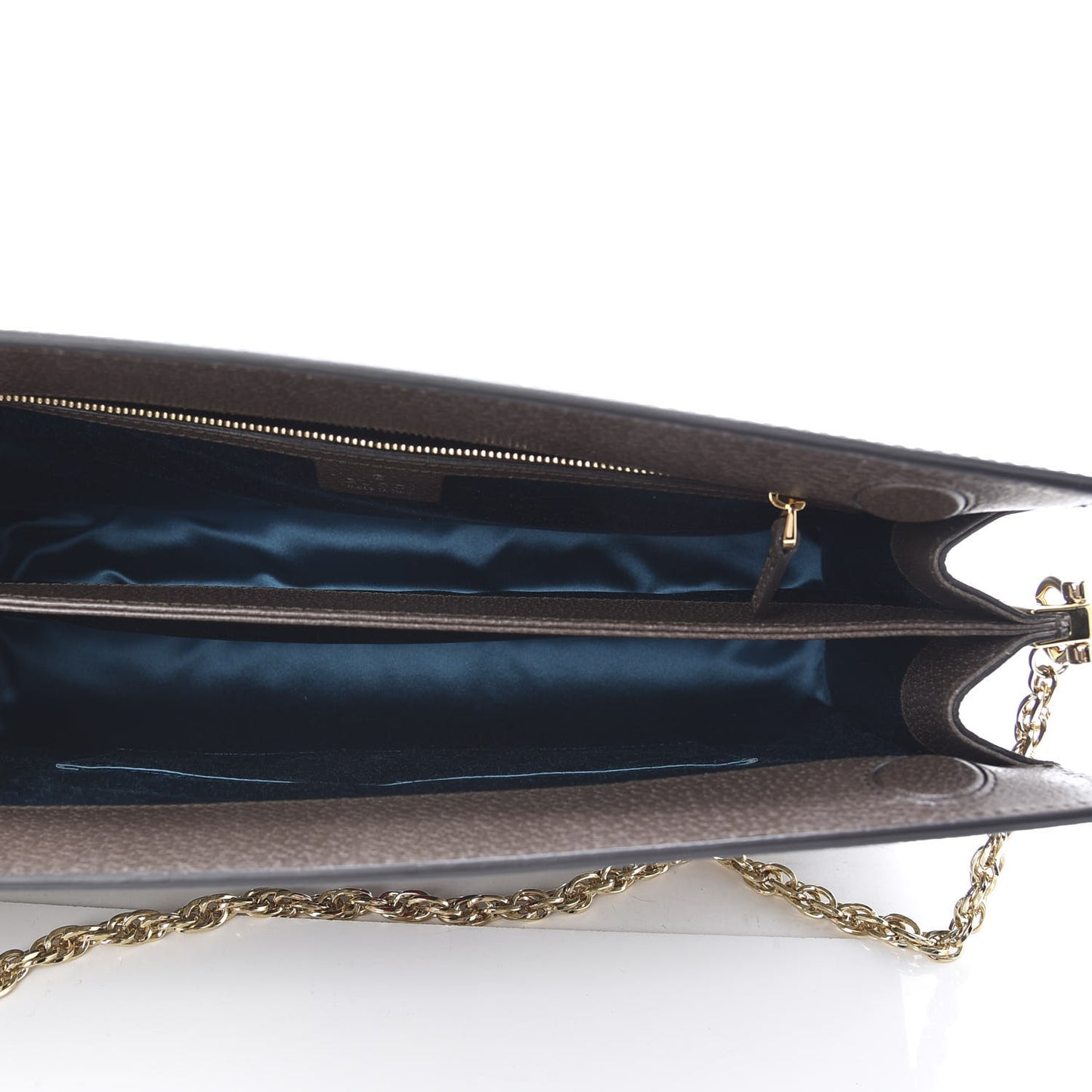 GG Supreme Monogram Web Medium Ophidia Chain Shoulder Bag Brown