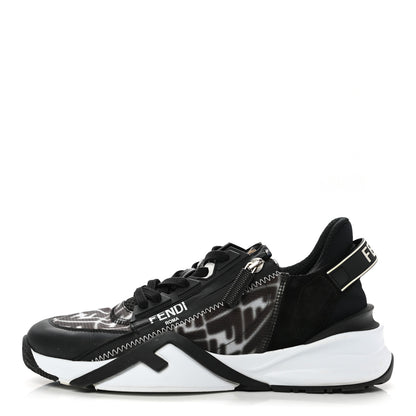 Fendi X SARAH COLEMAN Nylon Lycra FF Vertigo Fendi Flow Low Top Sneakers 40 Black 1 of 7