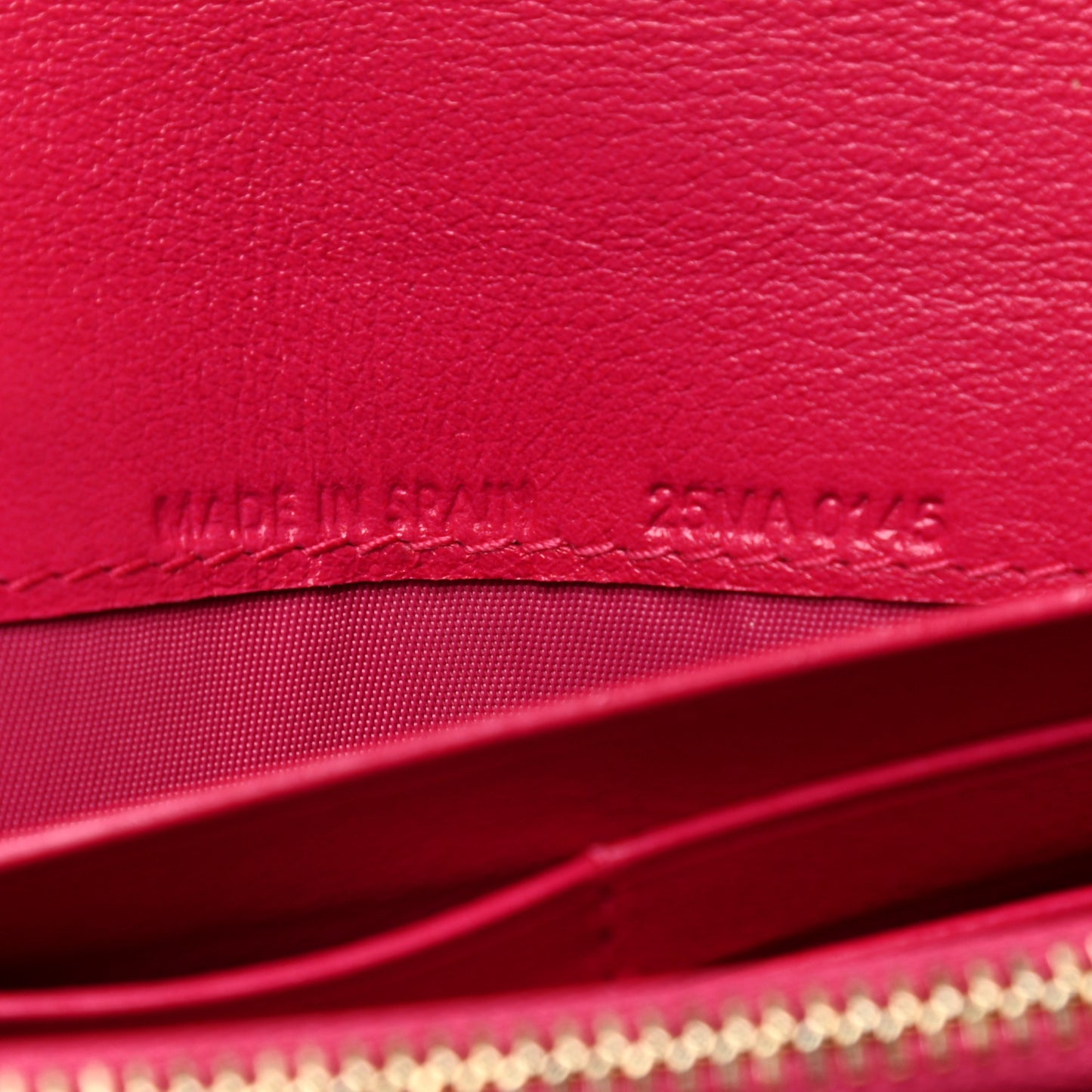 Patent Cannage Rendezvous Chain Wallet Fuchsia