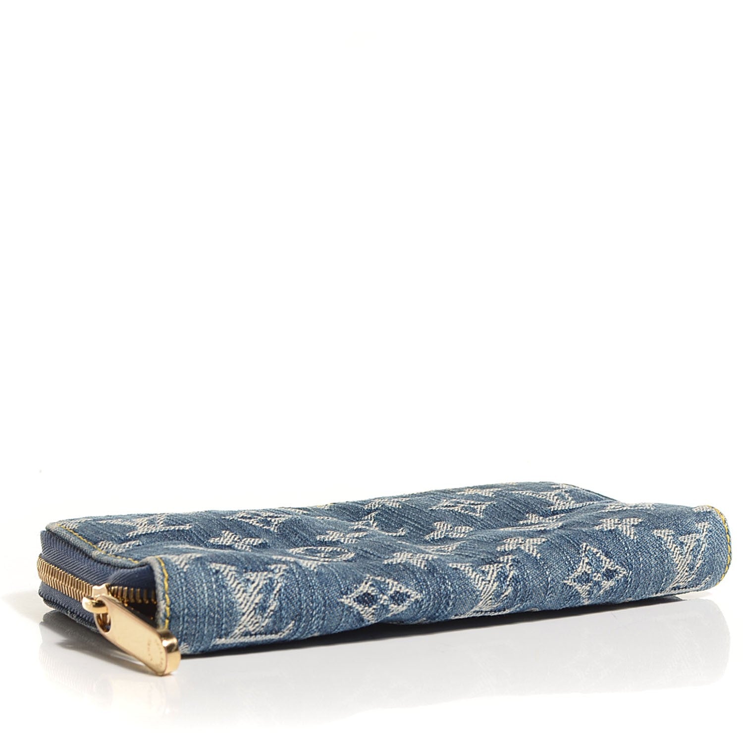 Louis Vuitton Monogram Denim Zippy Wallet Blue 4 of 7