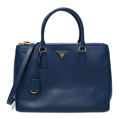 Prada Saffiano Medium Galleria Double Zip Tote Bluette 1 of 14