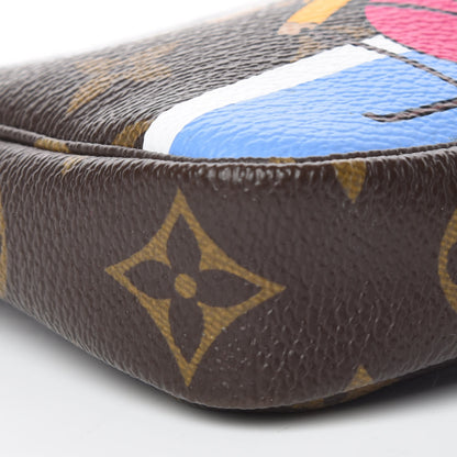 Louis Vuitton Monogram 2018 Christmas Animation Mini Bears Pochette Accessories 5 of 9