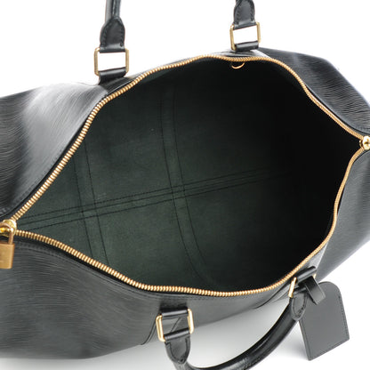 Louis Vuitton Epi Keepall 50 Black 5 of 9