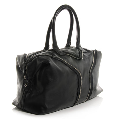 Saint Laurent Coated Lambskin Easy Y Rock Zip Tote Black 3 of 10