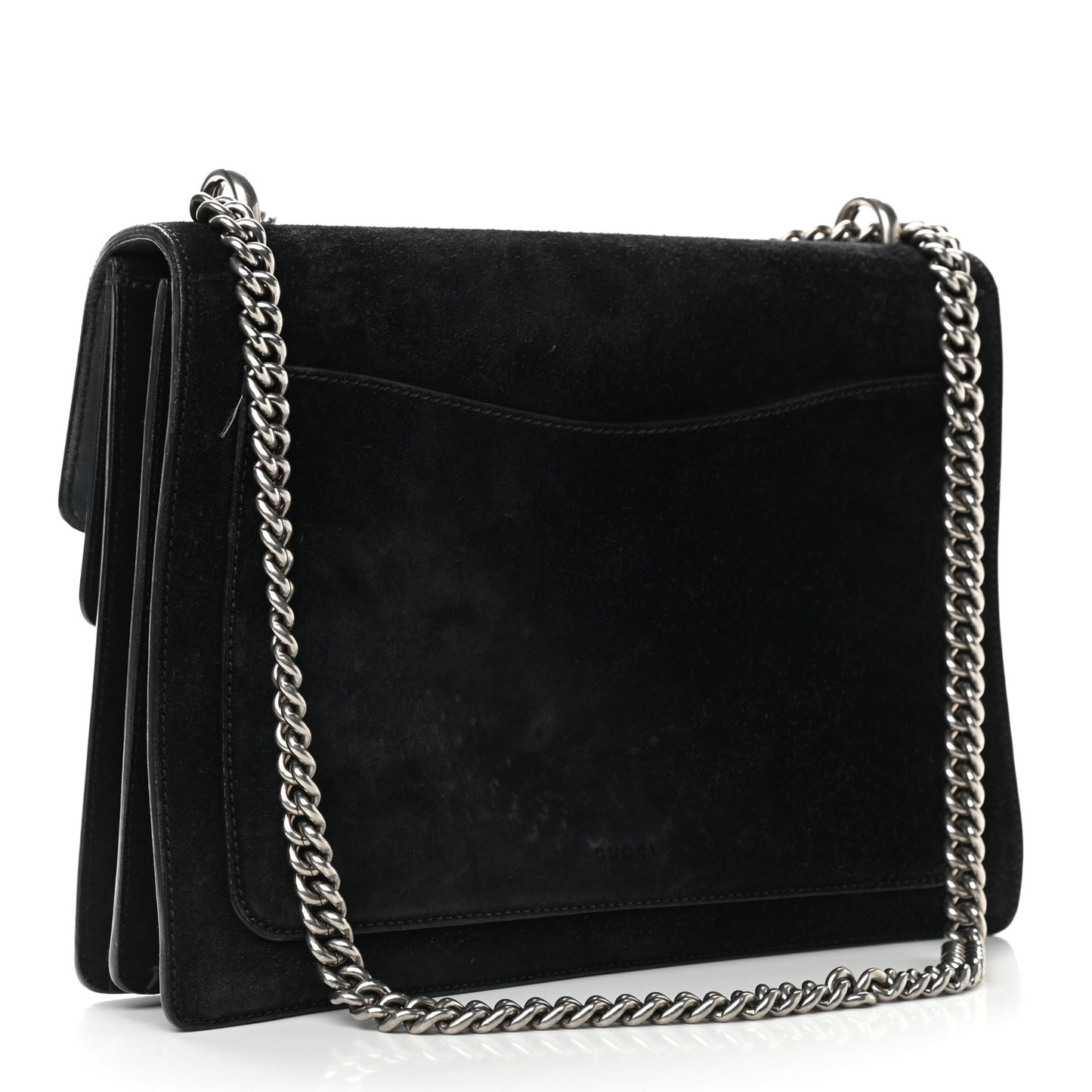 Suede Medium Dionysus Shoulder Bag Black