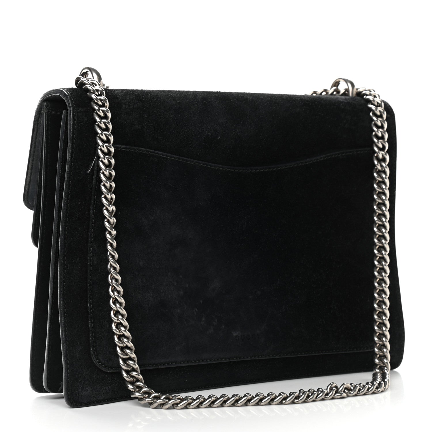 Gucci Suede Medium Dionysus Shoulder Bag Black 3 of 17