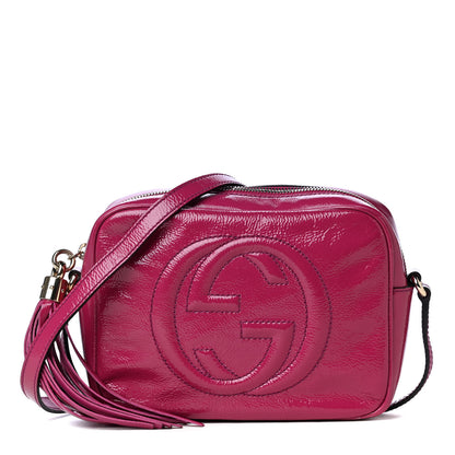 Gucci Soft Patent Small Soho Disco Bag Bright Bougainvillea 1 of 9