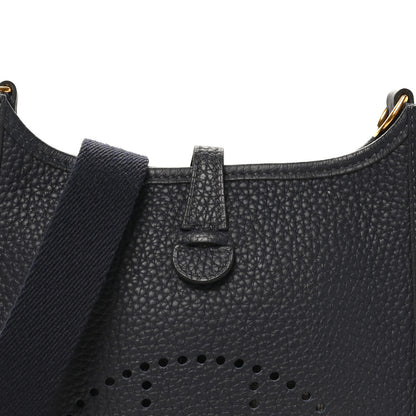 Hermes Taurillon Clemence Evelyne TPM Bleu Nuit Bleu Nuit 8 of 10