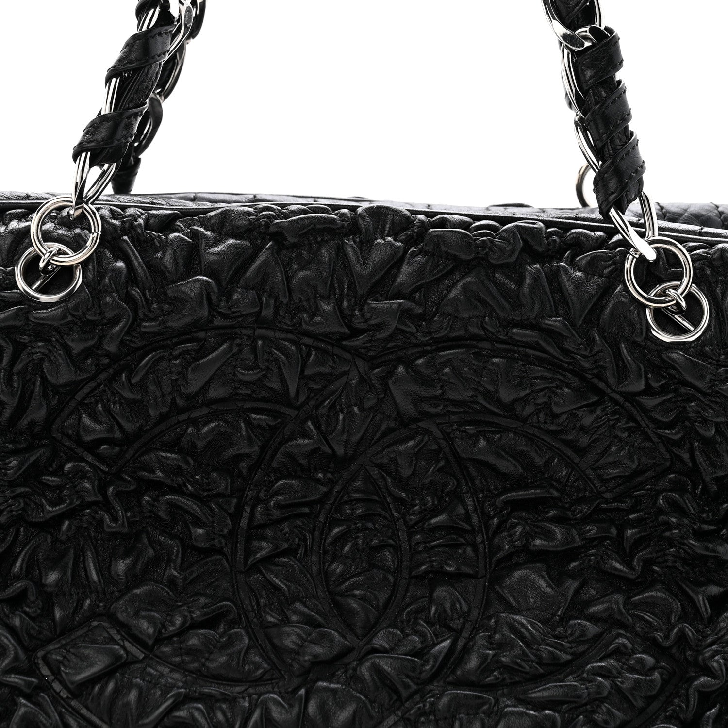 Chanel Lambskin Astrakhan Bowler Black 8 of 12