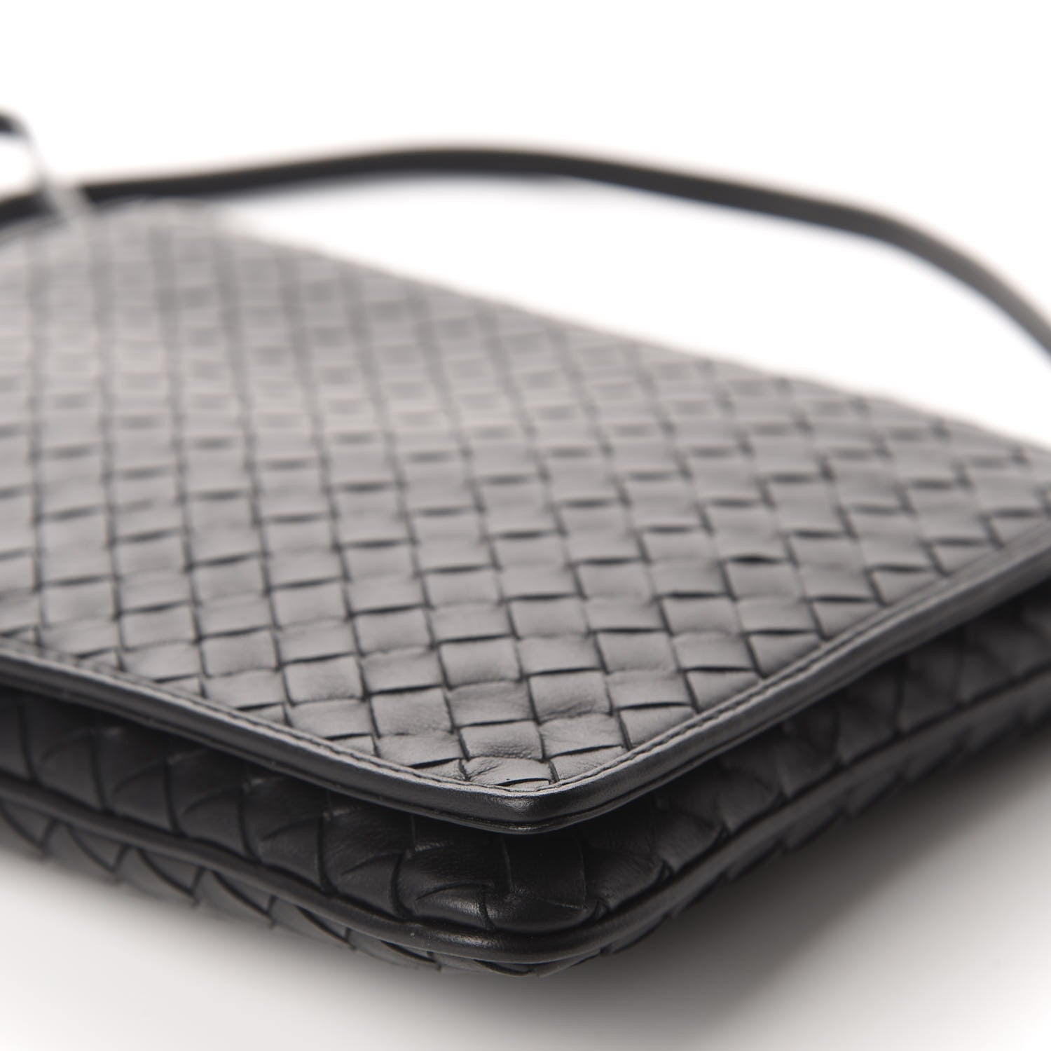 Bottega Veneta Nappa Intrecciato Flap Crossbody Black 7 of 9