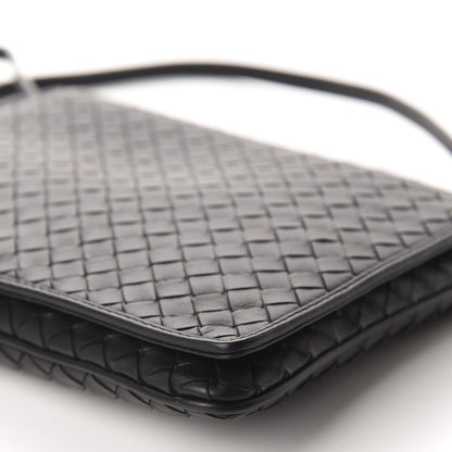 Bottega Veneta Nappa Intrecciato Flap Crossbody Black 7 of 9