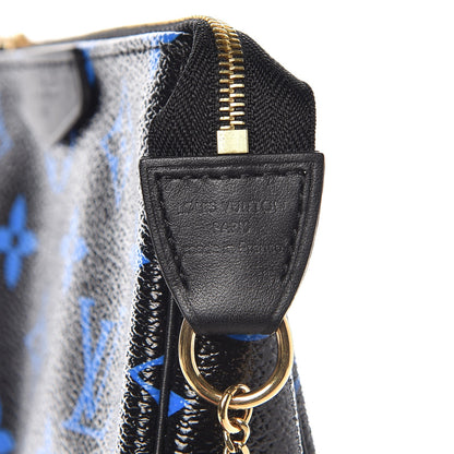 Louis Vuitton Colored Monogram Mini Pochette Accessories Blue Black 6 of 6