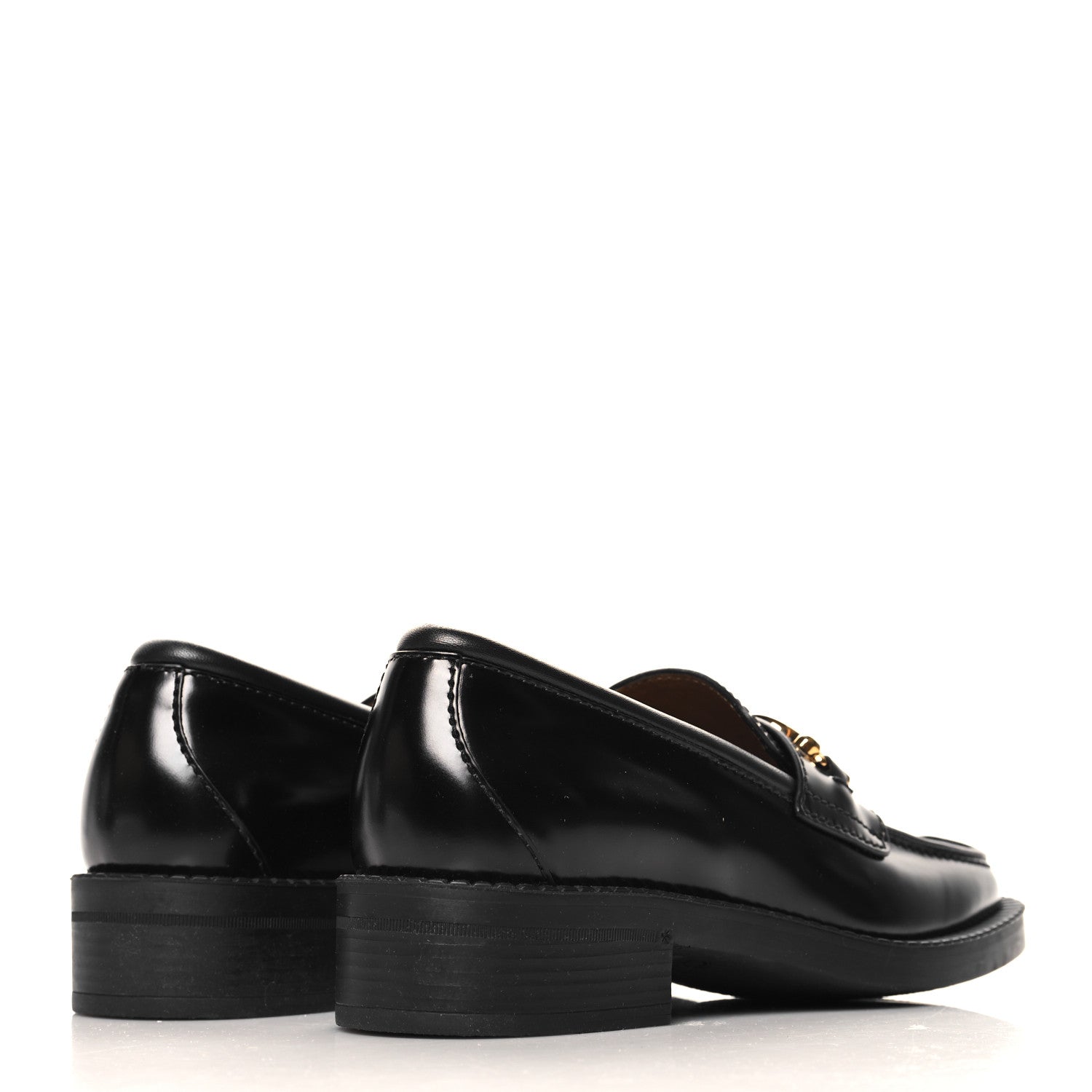 Gucci Spice Lux Nappa Samoa Interlocking G Loafers 36.5 Black 5 of 10