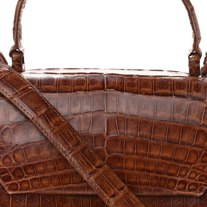 Nancy Gonzalez Crocodile Top Handle Brown 8 of 12
