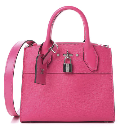 Louis Vuitton Calfskin City Steamer Mini Rose Falbala 1 of 10