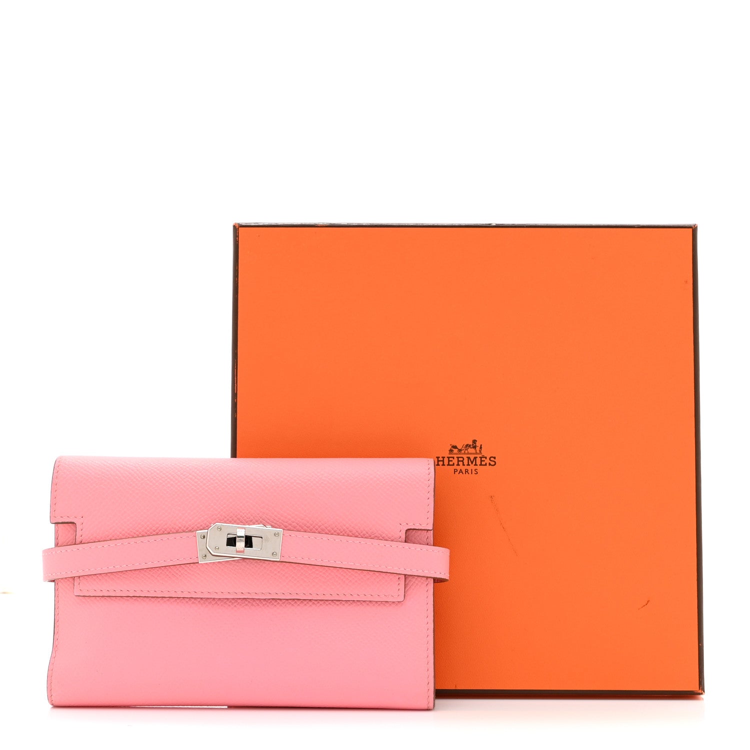 Hermes Epsom Medium Kelly Wallet Rose Confetti 9 of 9